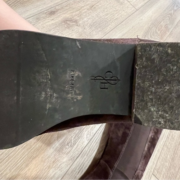 Cole Haan - brown knee high suede leather boots - Picture 2 of 3